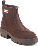 Hunter Gemma Front Zip Leather Boot