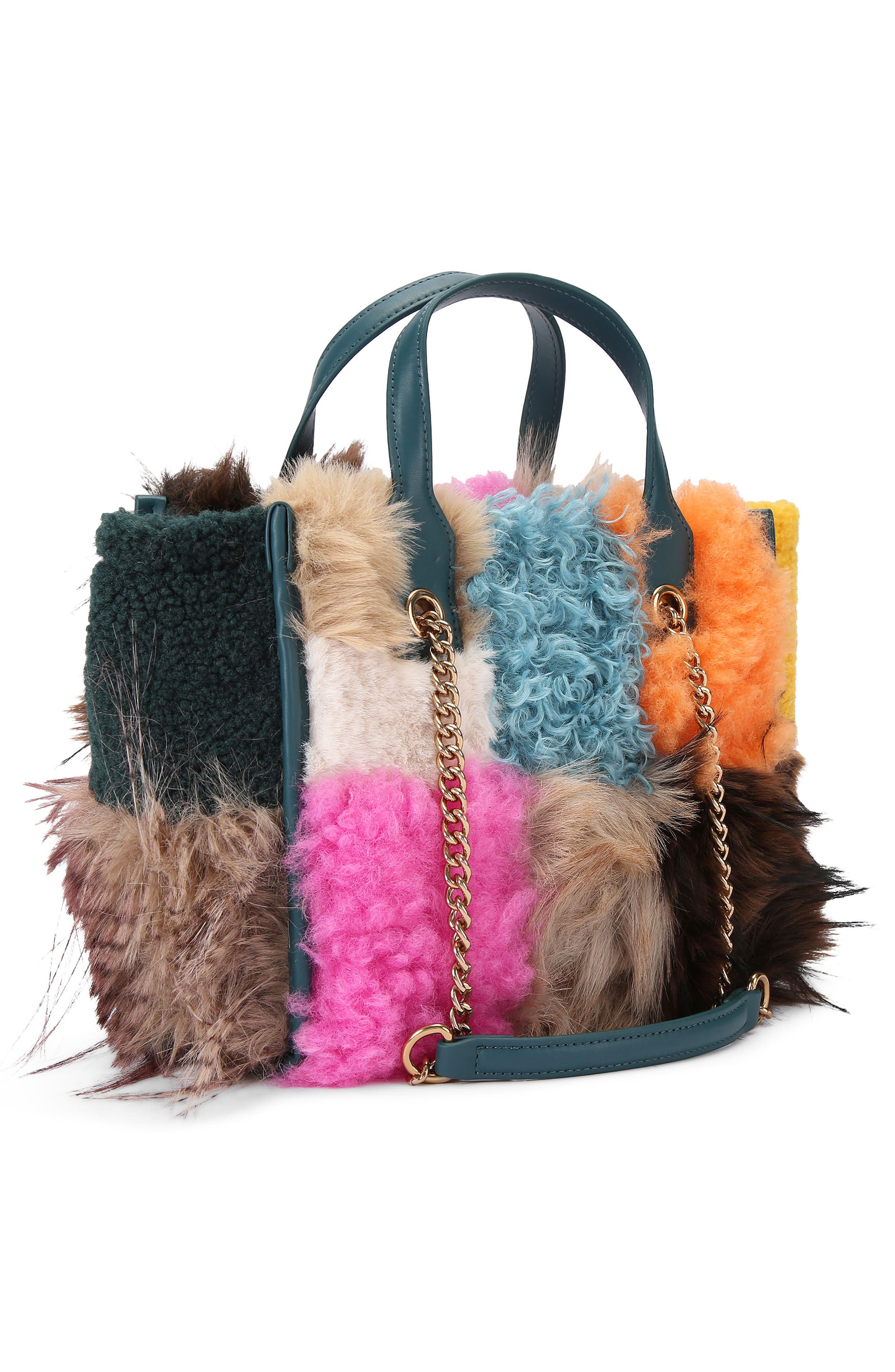 Small Hoxton Faux Fur Shopper Tote, Alternate, color, OPEN MISCELLANEOUS