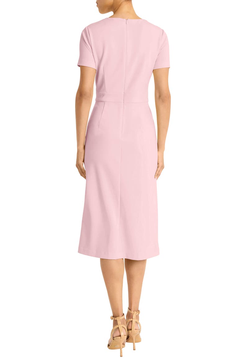 Short Sleeve Tulip Hem Midi Dress, Alternate, color, SHELL PINK