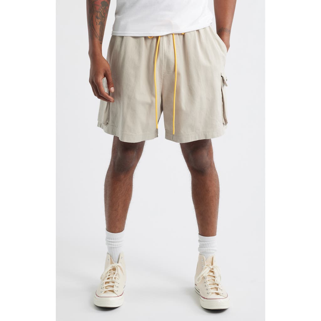 DIET STARTS MONDAY Cotton Drawstring Cargo Shorts in Natural  product