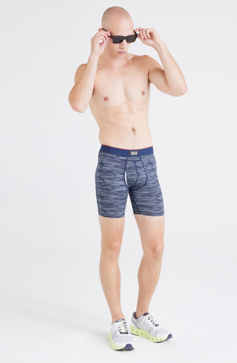 SAXX Assorted 3-Pack Multi-Sport Mesh Performance Boxer Briefs, Alternate, color, Wavelength/Navy/Black