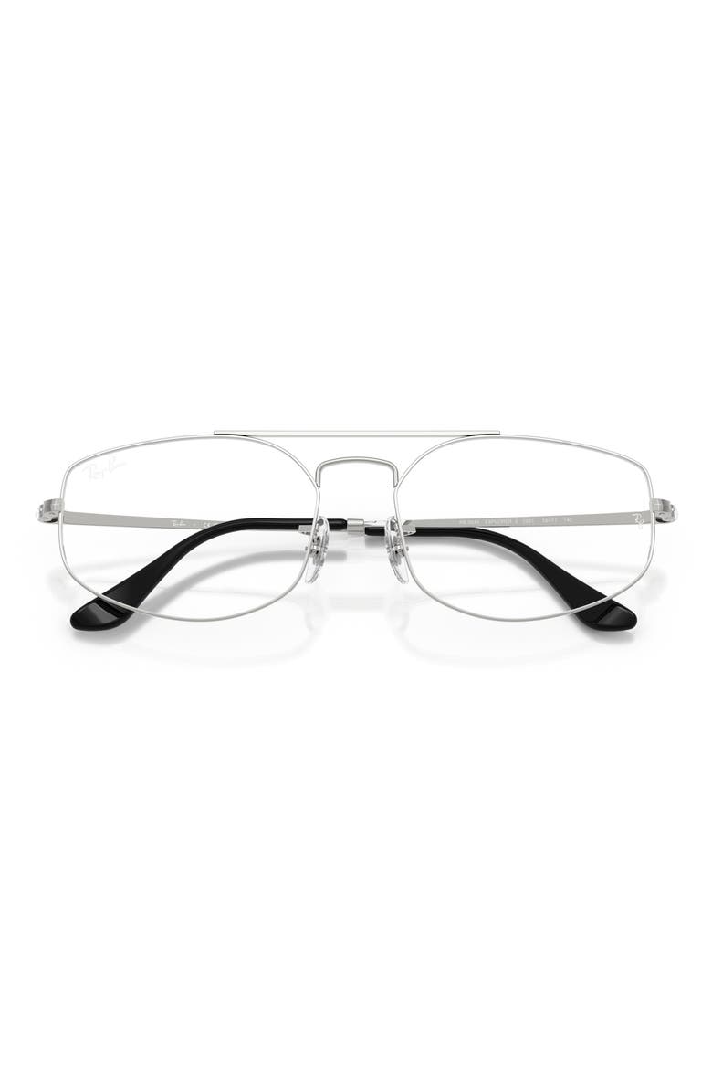 58mm Irregular Optical Glasses, Alternate, color, SILVER