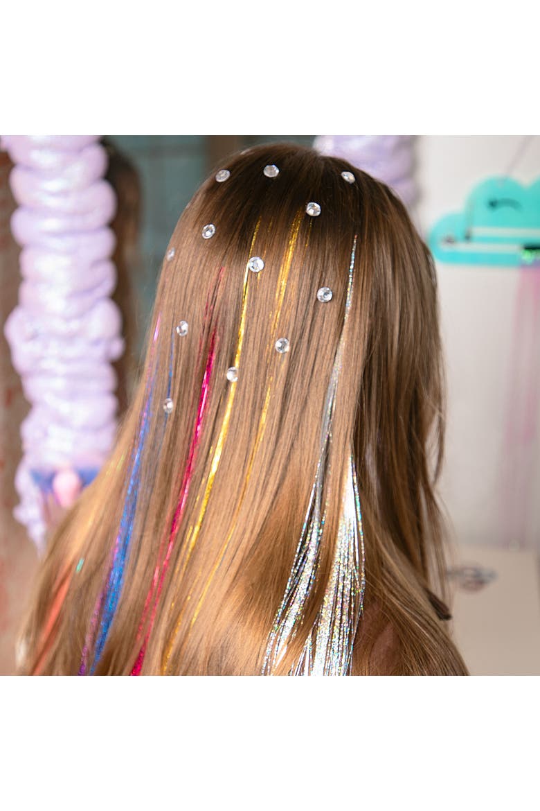 Tinsel Hair Styling Kit, Shimmer & Style, Fashion Beauty Craft, Alternate, color, Multicolored