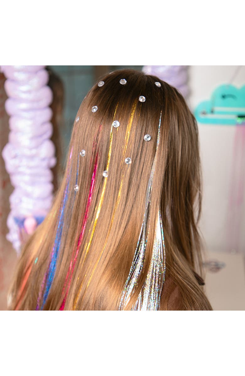Fashion Angels Tinsel Hair Styling Kit, Shimmer & Style, Fashion Beauty Craft, Alternate, color, Multicolored