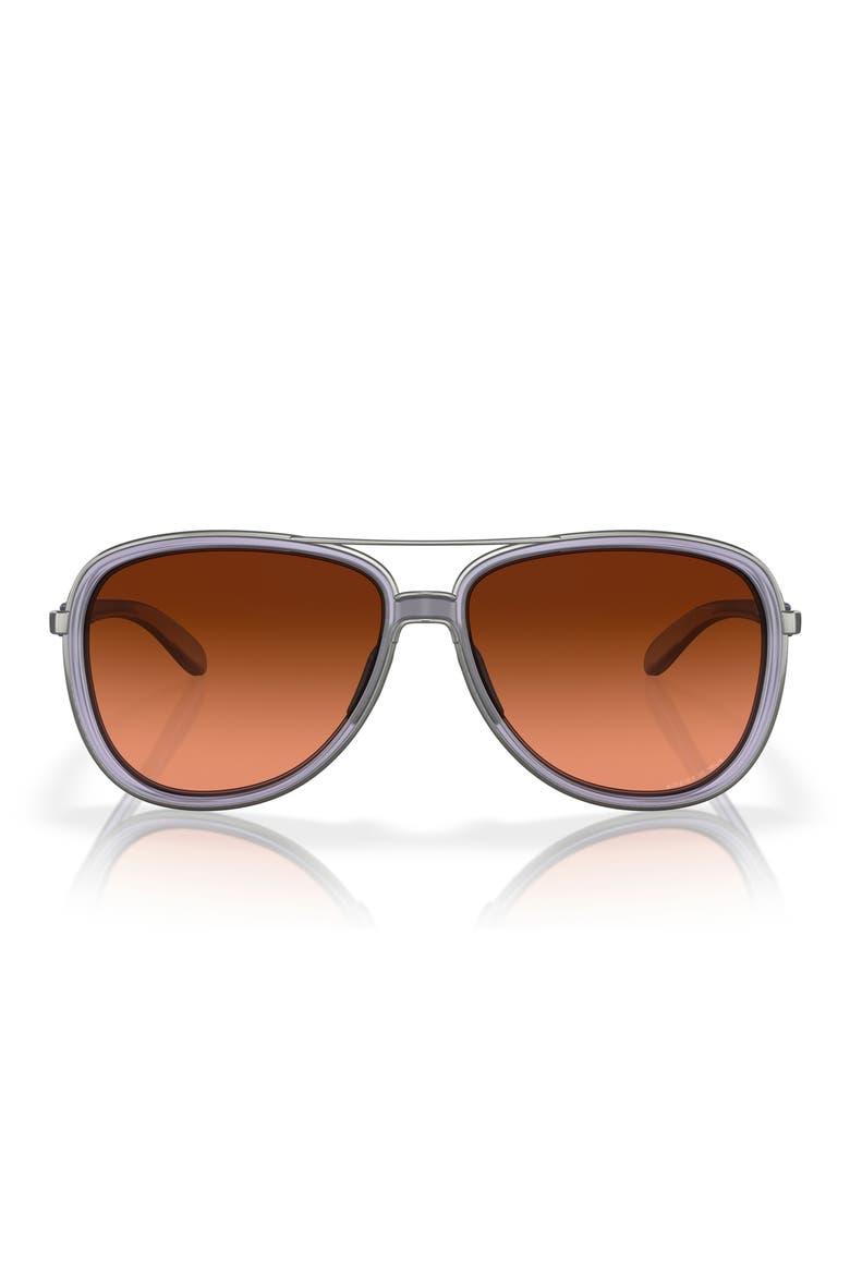 Split Time 58mm Prizm™ Pilot Sunglasses, Main, color, LILAC