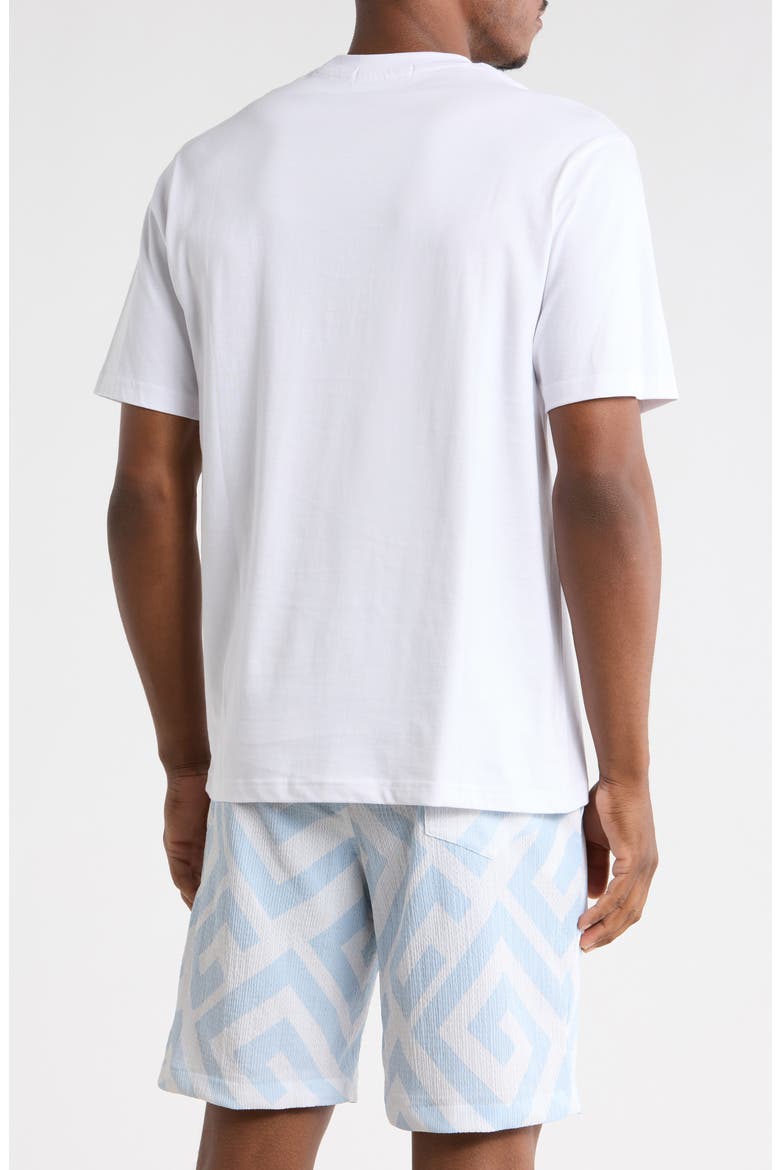 Oversize Stretch Cotton T-Shirt, Alternate, color, WHITE