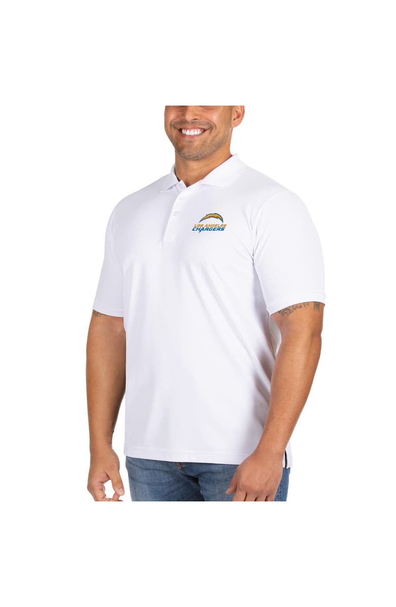 ANTIGUA Men's Antigua White Los Angeles Chargers Big & Tall Legacy Pique Polo, Main, color, 