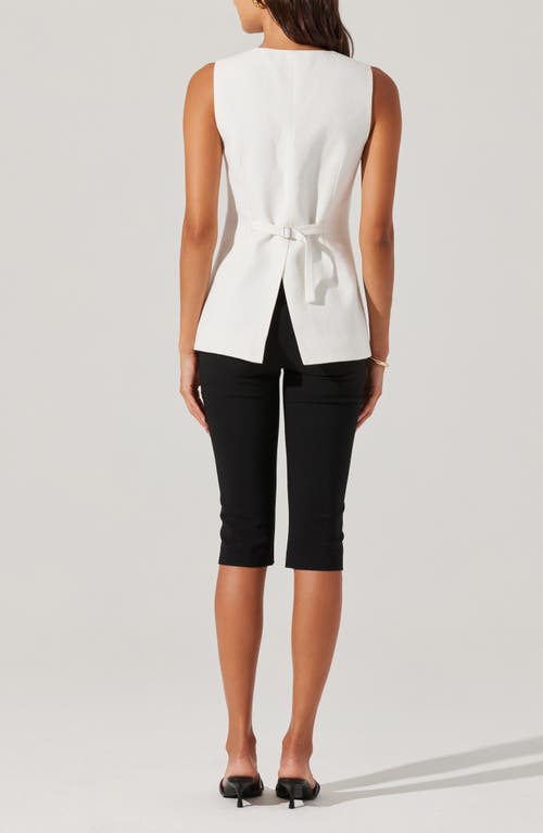Astr The Label Sonja Asymmetric Button Vest
