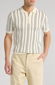 DENIM AND FLOWER Stripe Sweater Polo