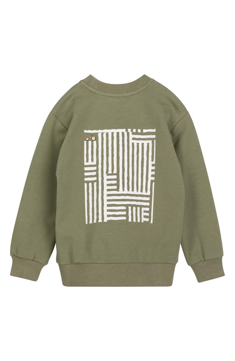 MILES THE LABEL Kids' Corn Maze Cotton French Terry Graphic Sweatshirt, Alternate, color,