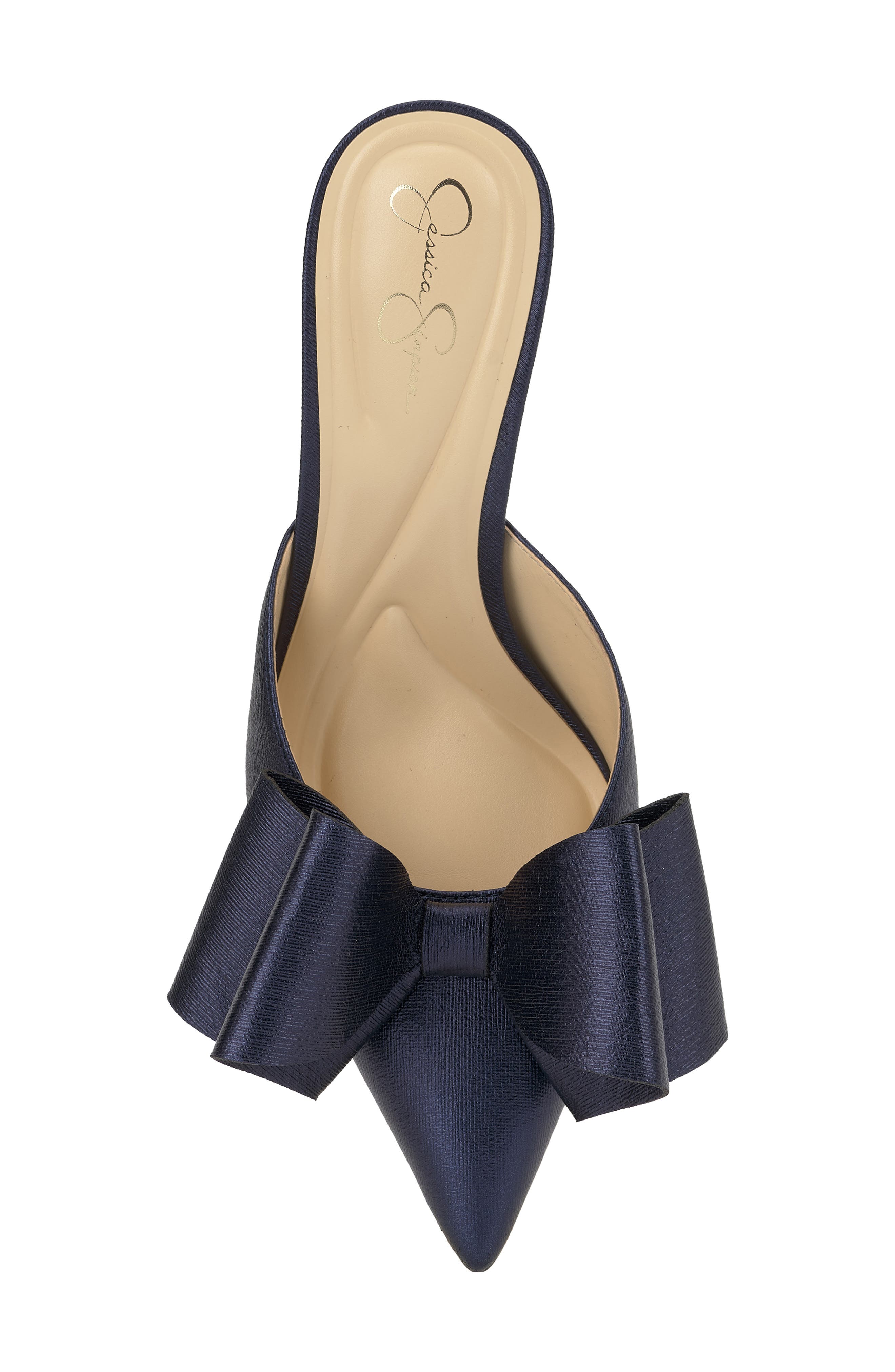 Valrin Pointed Toe Mule, Alternate, color, INDIGO 01