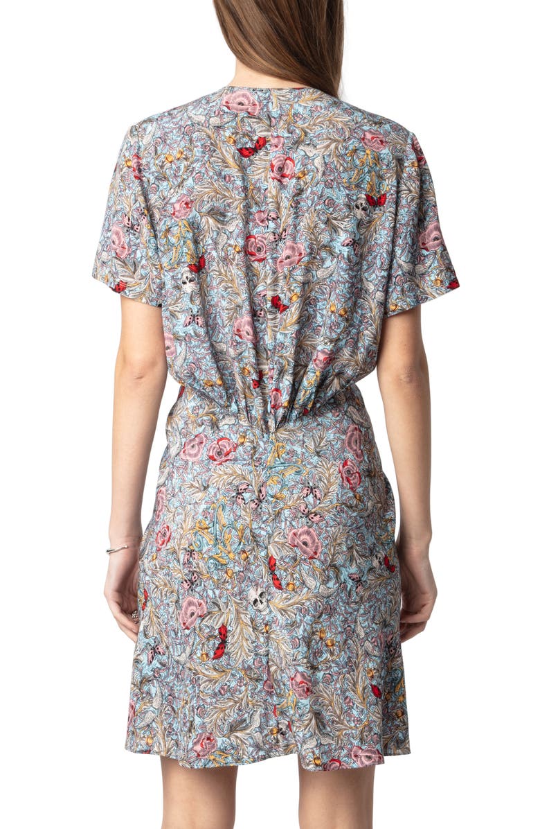 Zadig & Voltaire Rozom Twist Front Dress, Alternate, color, 