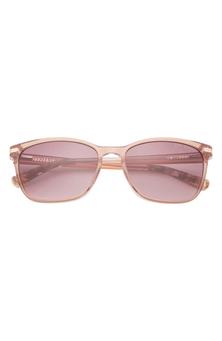 Ted Baker London 56mm Cat Eye Sunglasses, Main, color, Blush