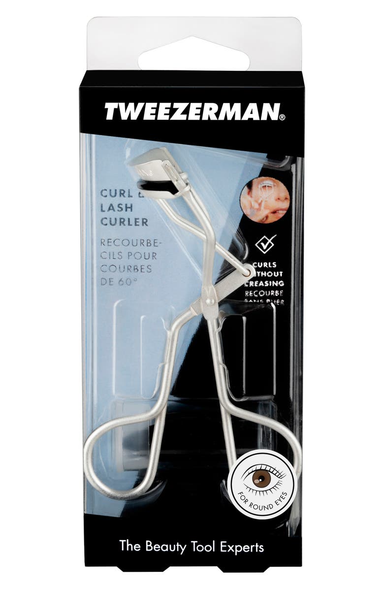 TWEEZERMAN Curl 60 Eyelash Curler, Alternate, color, Silver