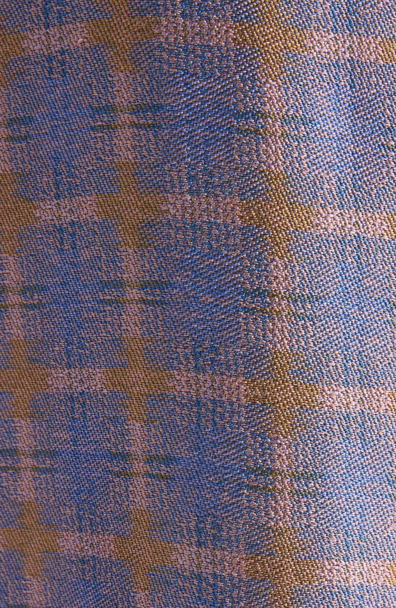Dries Van Noten Blink Spray Check Oversize Blazer, Alternate, color, Blue/ Peach