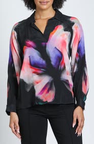 APNY Long Sleeve Half Placket Pullover Top