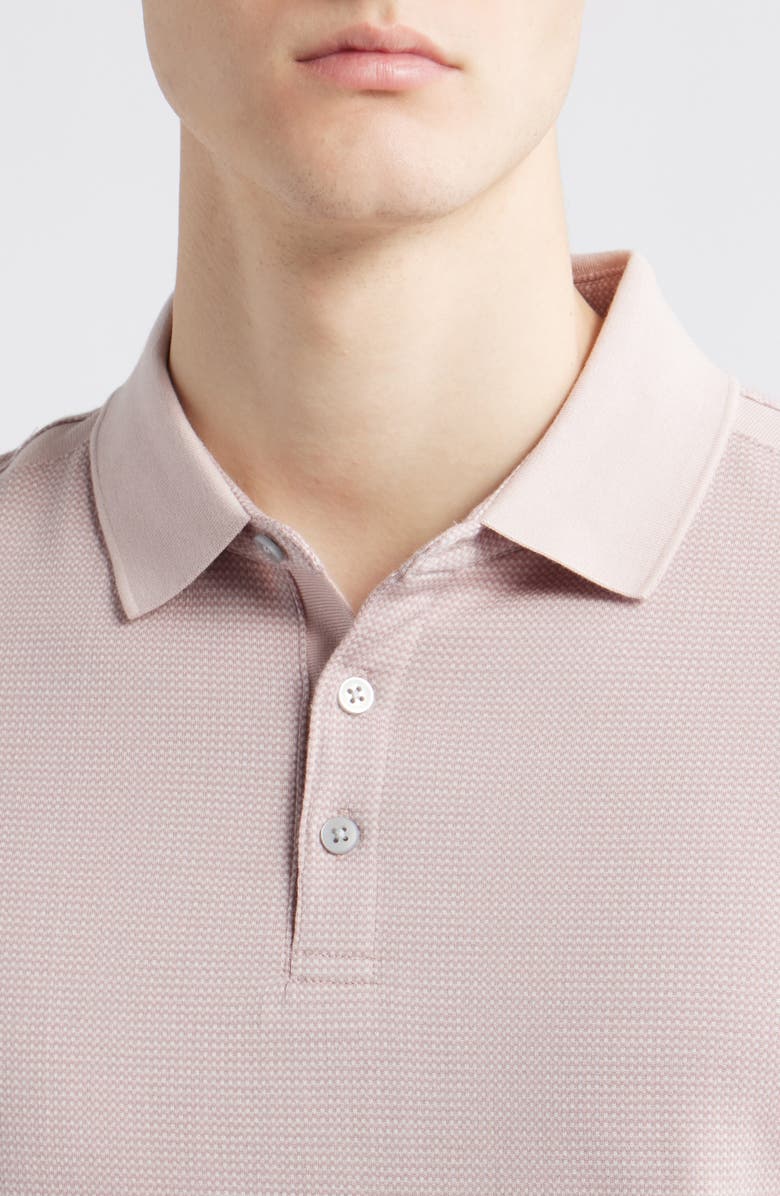 Robert Barakett Modesto Race Stripe Cotton Polo, Alternate, color, Light Pink