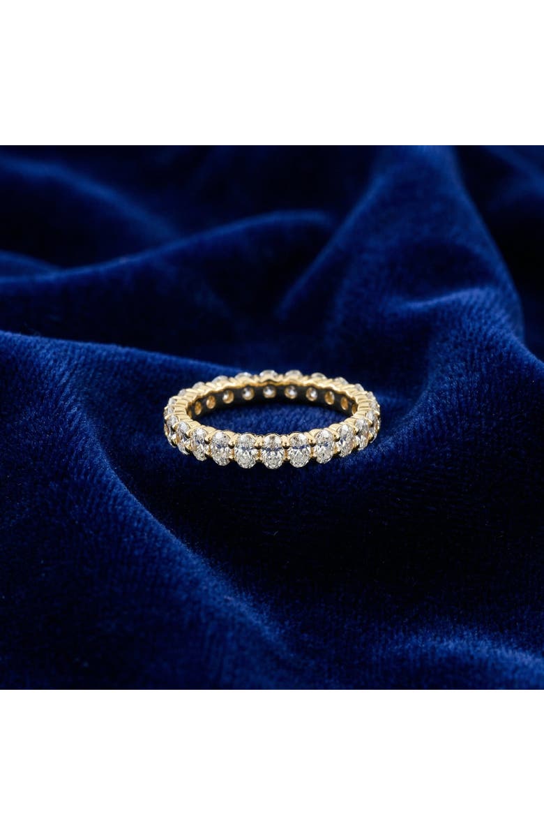 Bliss Diamond 14k Gold 2.25ct Oval Diamond Eternity Ring, Alternate, color, 14K Yellow Gold