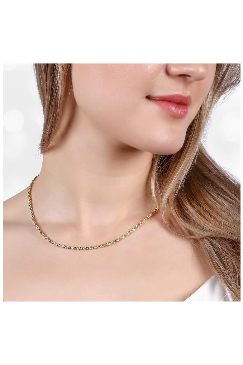 Gender Inclusive Rope Chain Necklace, Alternate, color, GOLD