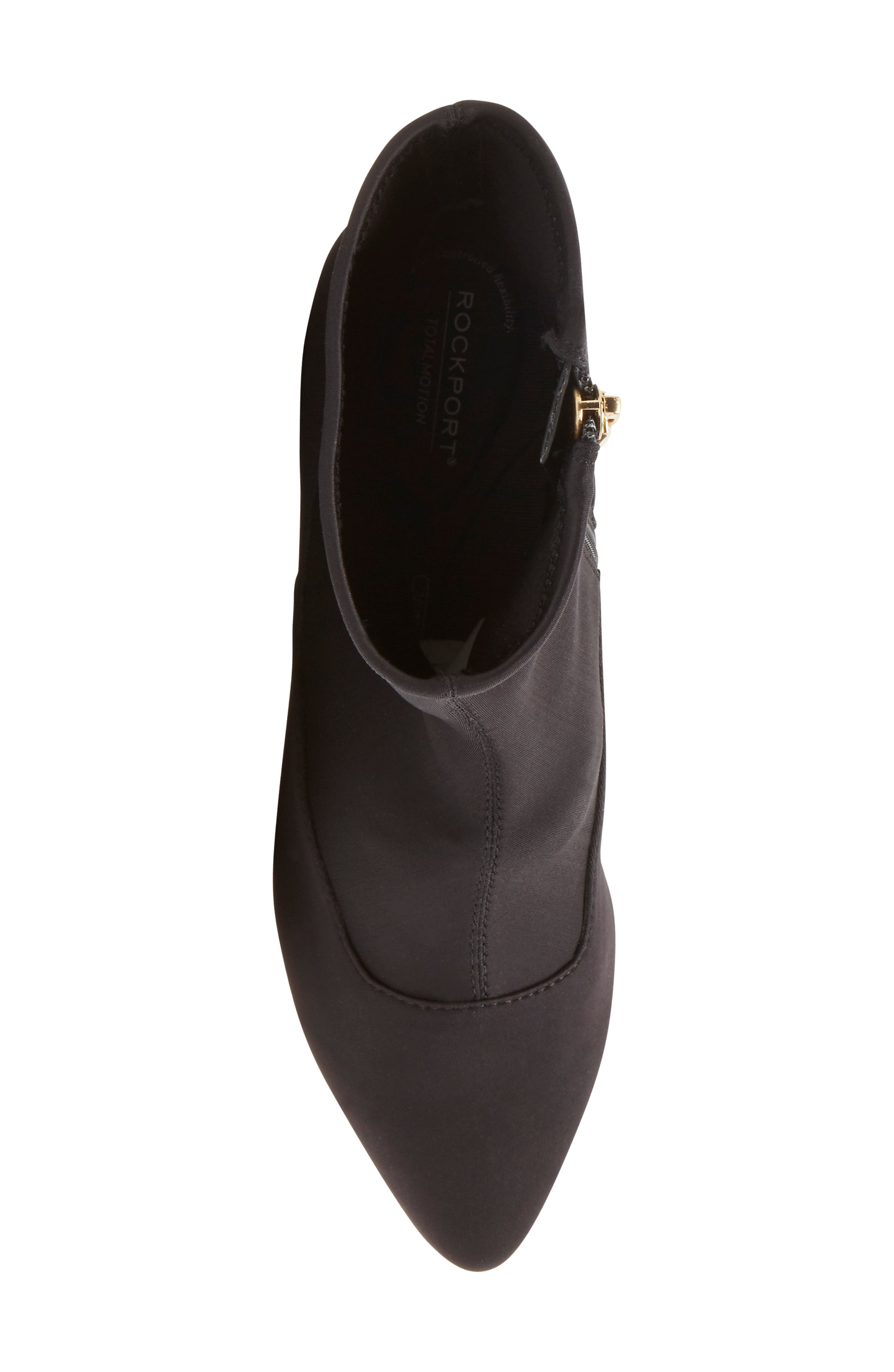 Total Motion Alaiya Bootie, Alternate, color, BLACK ELASTIC FABRIC
