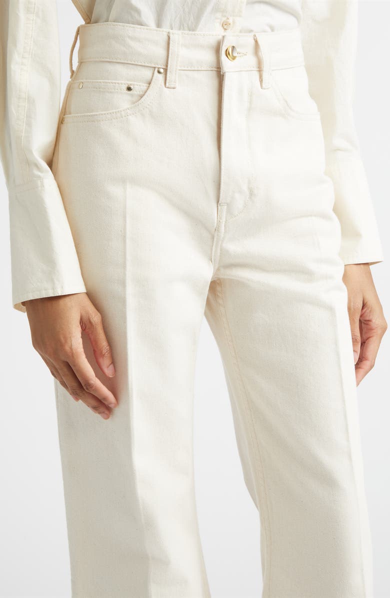 OSSOU Trace Flare Leg Jeans, Alternate, color, Buff Wash