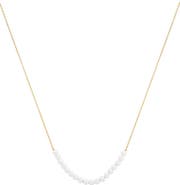 Bearfruit Jewelry Sterling Silver 18k Gold Plated Rosalie Pearl Necklace Trendy Piece