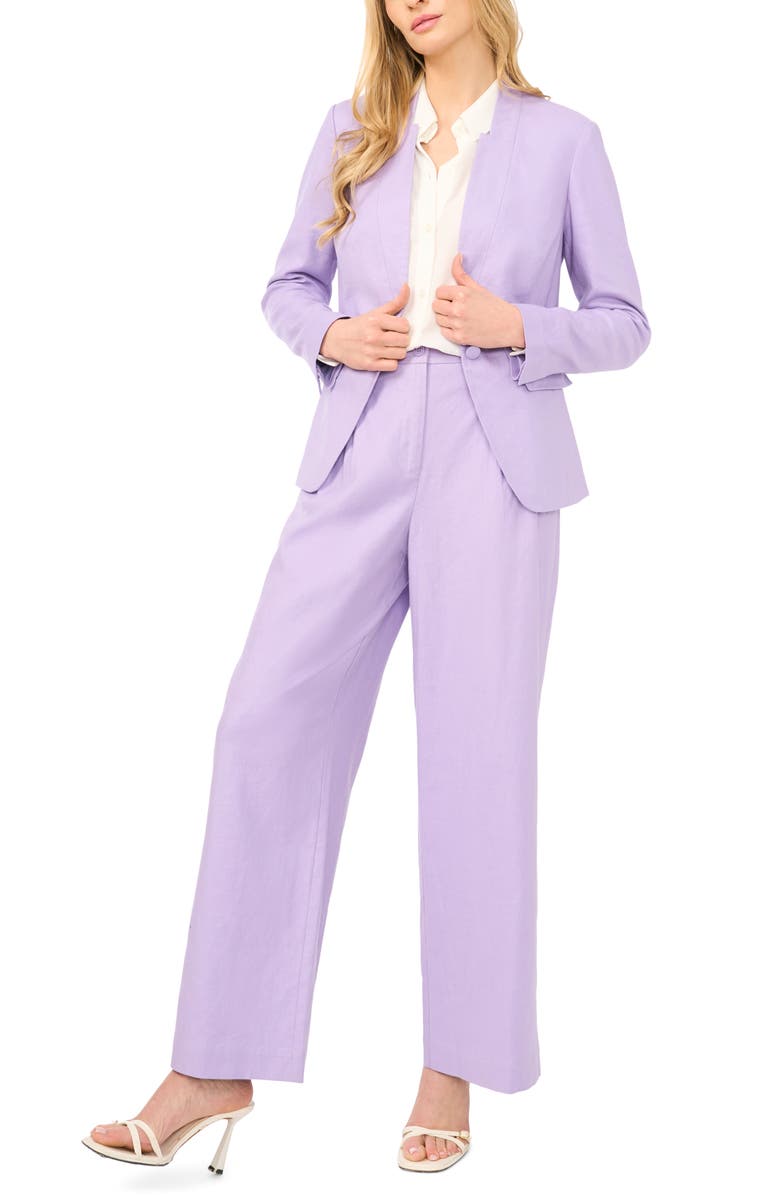 Halogen<sup>®</sup> Inverted Lapel Linen Blend Blazer, Alternate, color, Soft Lavender