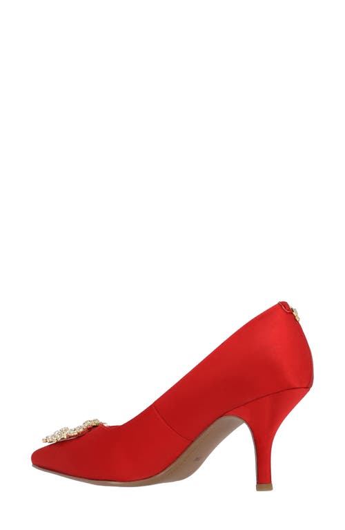 J. Reneé Ezara Pointed Toe Pump In Red