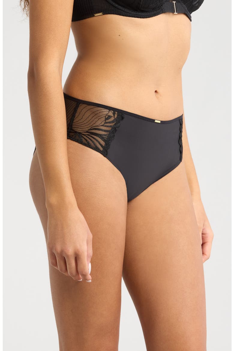 Legend Mid Rise Bikini Briefs, Alternate, color, BLACK