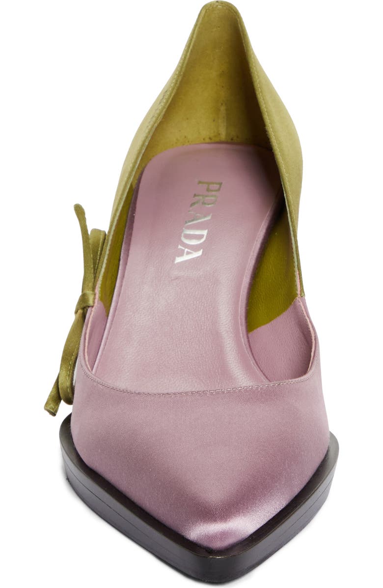 Prada Runway Colorblock Pointed Toe Pump, Alternate, color,