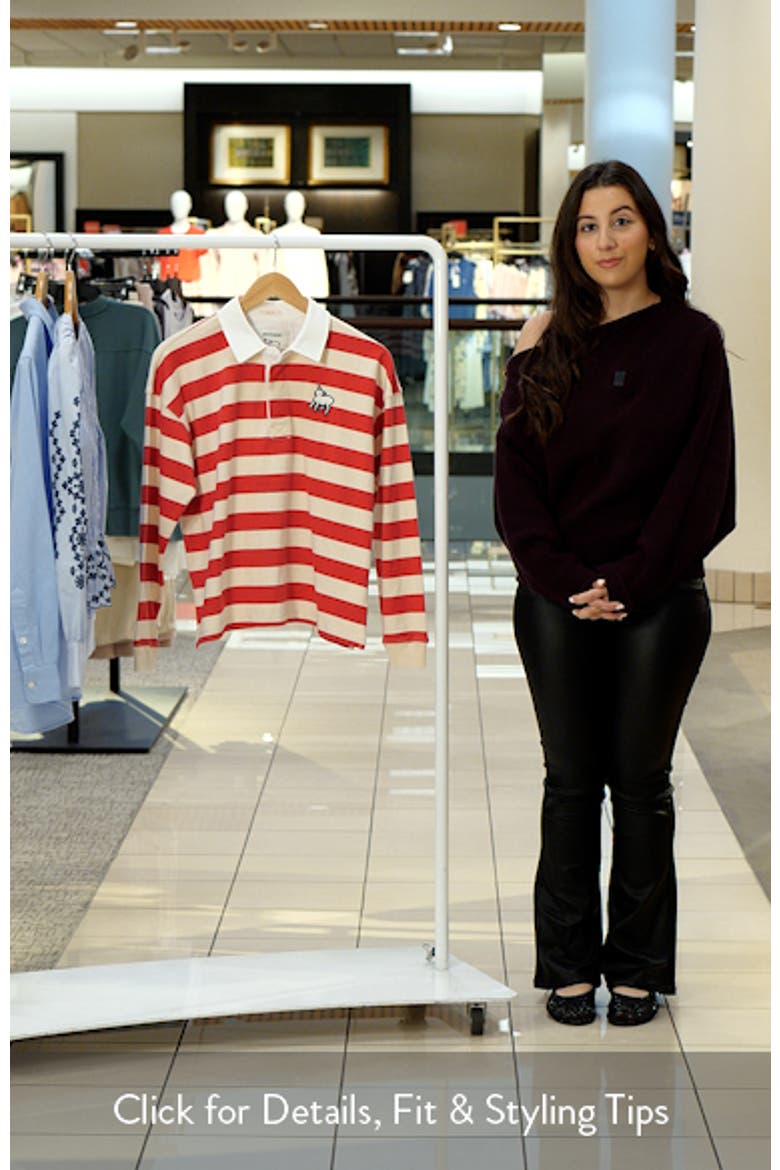 The Boxy Match Stripe Cotton Rugby Shirt video