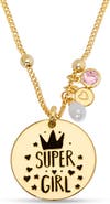 Lily Nily Kids' Super Girl Pendant Necklace