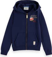 Scotch & Soda Kids' Graphic Full Zip Hoodie