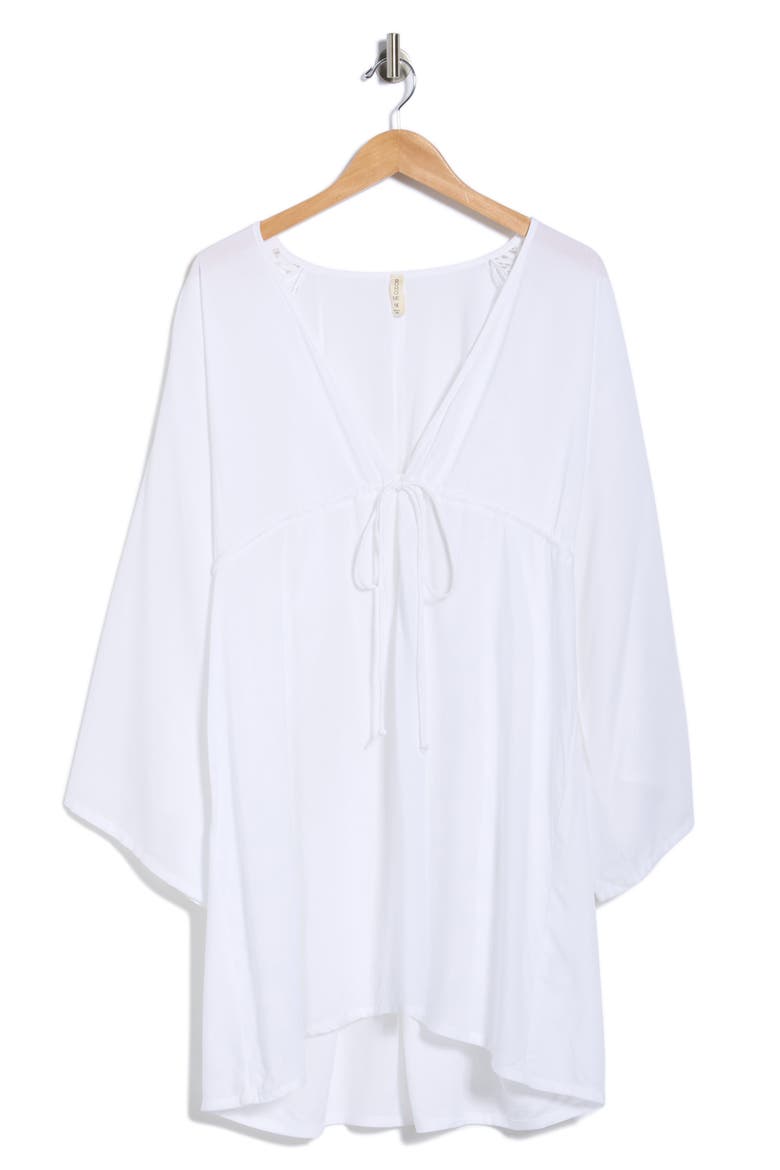 Crochet Inset Tunic, Main, color, WHITE