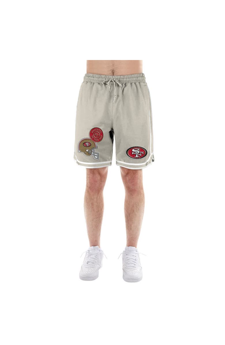 New Era Men
s New Era Light Beige San Francisco 49ers Stone Multi Patch Shorts, Alternate, color, Light Beige