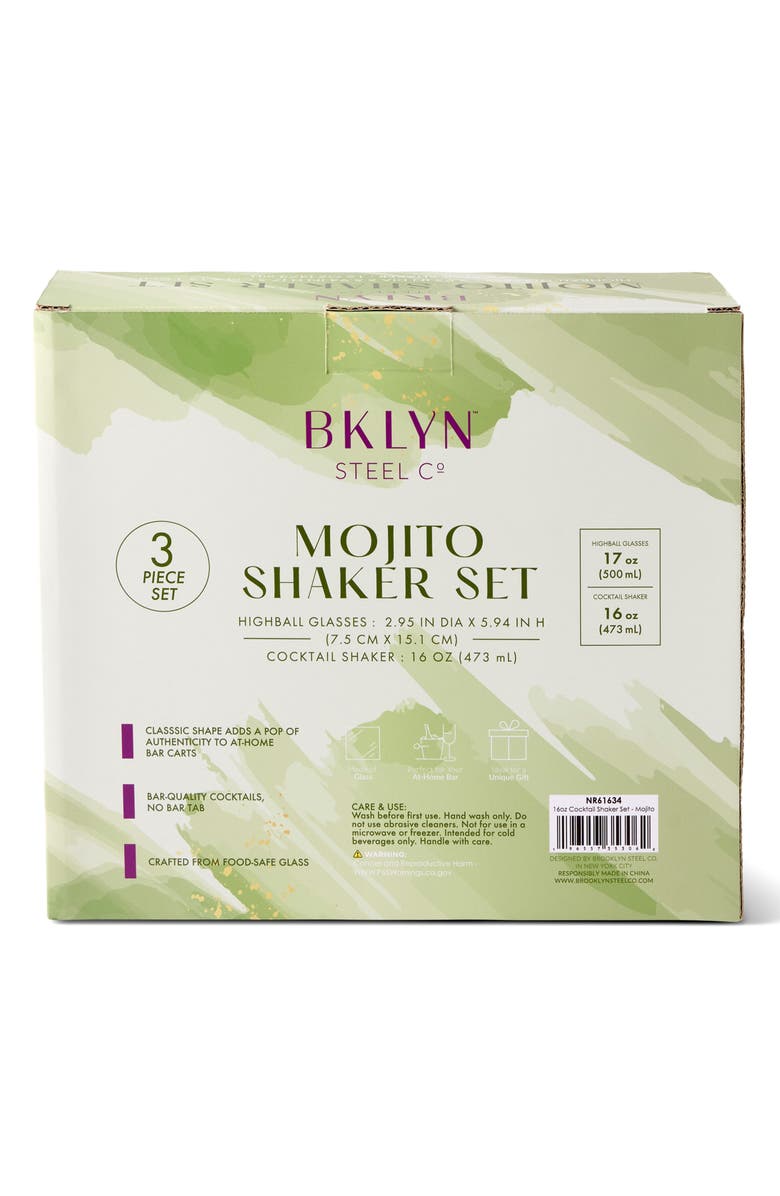 Brooklyn Steel Co. Mojito Shaker Set, Alternate, color, Silver