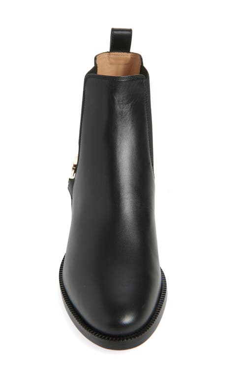 Ferragamo Suede Chelsea Ankle Boots With Elastic Band In Black