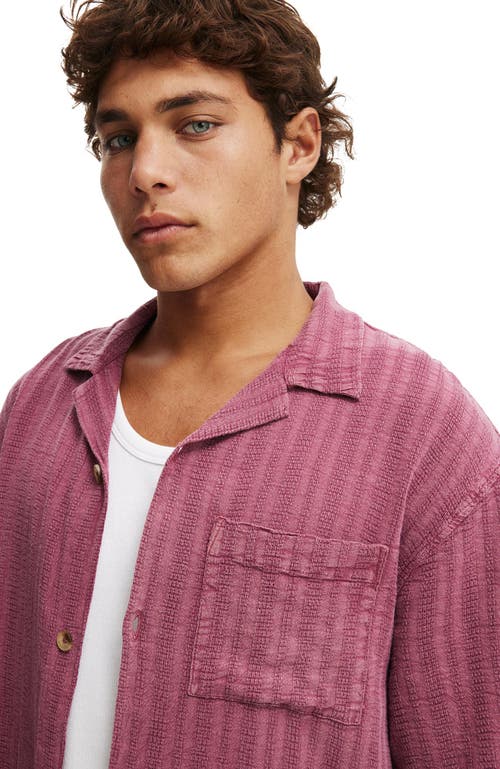 COTTON ON WASHED BOX FIT SHORT SLEEVE SHIRT