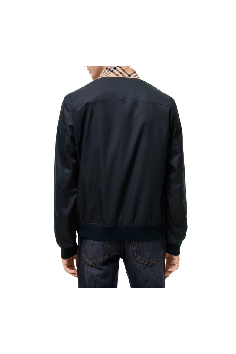 Gabardine Glenfields Harrington Jacket, Alternate, color, Navy