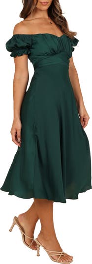 Mickenna Frill Tie Back Midi Dress