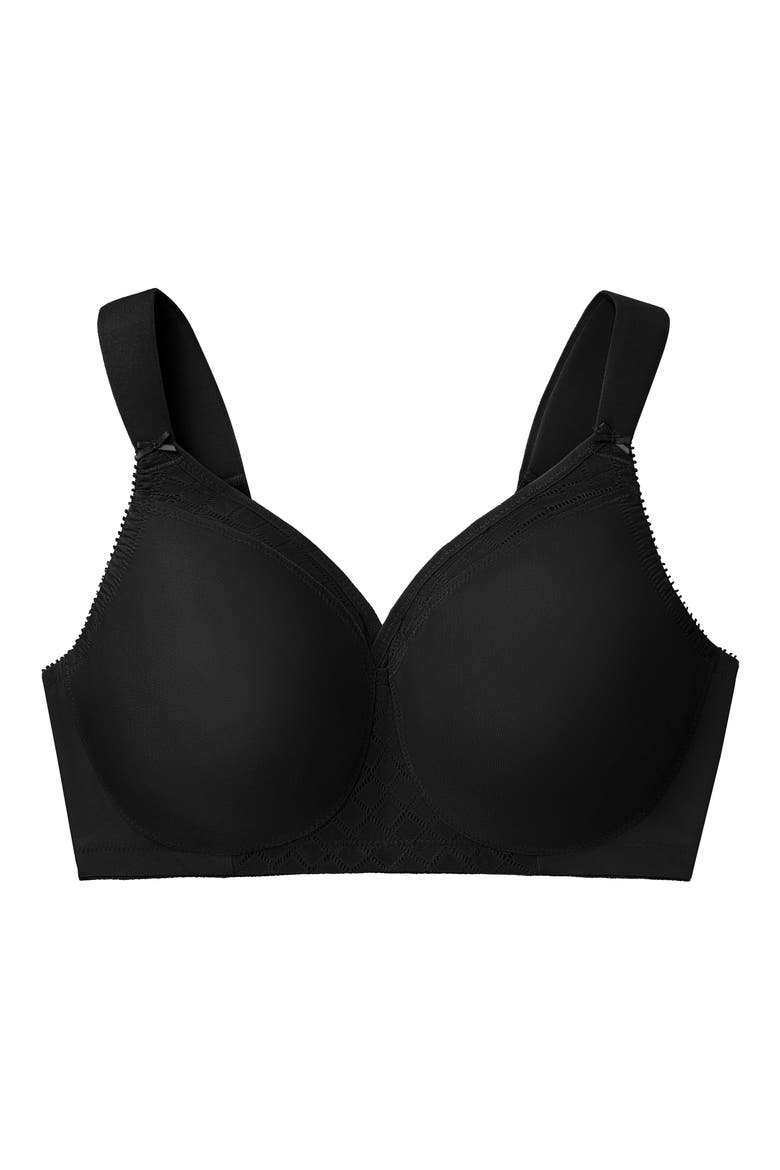 MagicLift® Seamless Support T-Shirt Bra, Alternate, color, BLACK
