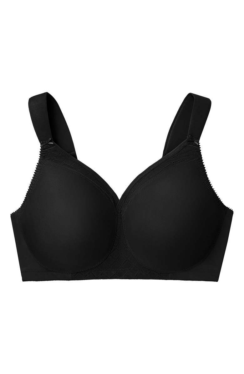 Glamorise MagicLift<sup>®</sup> Seamless Support T-Shirt Bra, Alternate, color, Black