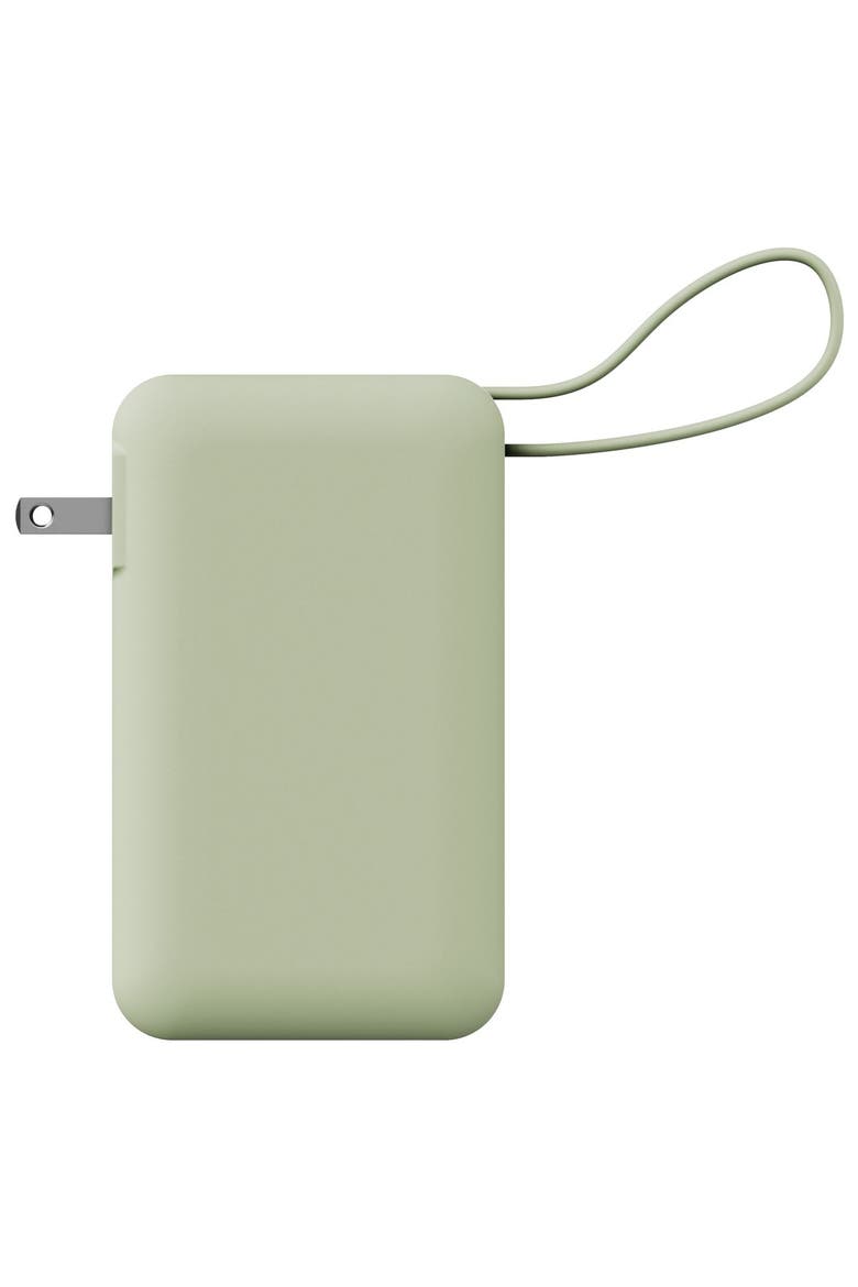 10,000 mAh Power Bank Flex with Integrated USB-C Cable 65W, Alternate, color, Green