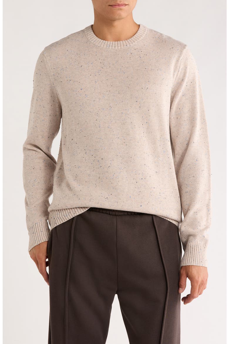 Donegal Long Sleeve Sweater, Main, color, SAND