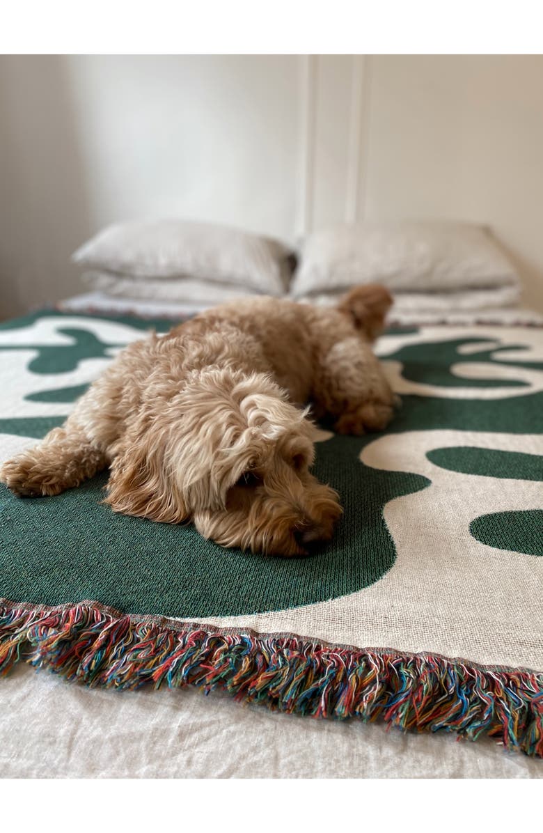 CLR SHOP Dancing Shapes Throw Blanket, Alternate, color,