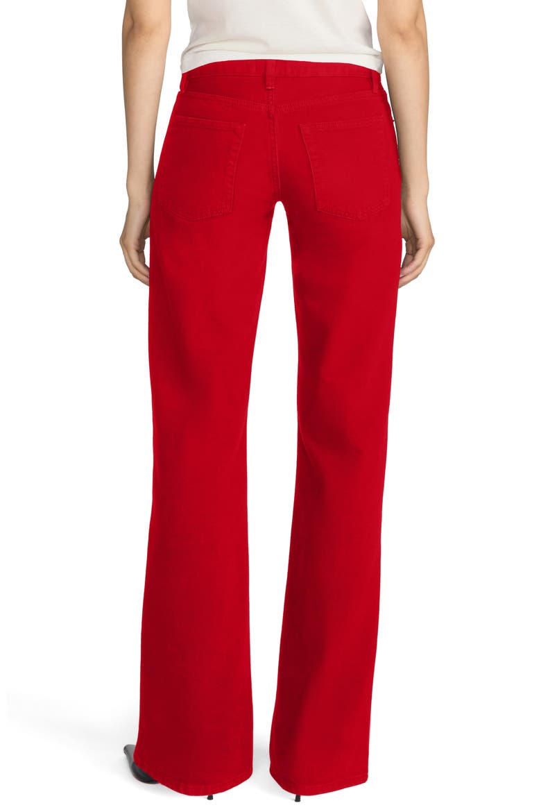 The Corduroy Gray Low Rise Straight Leg Jeans, Alternate, color, LIPSTICK