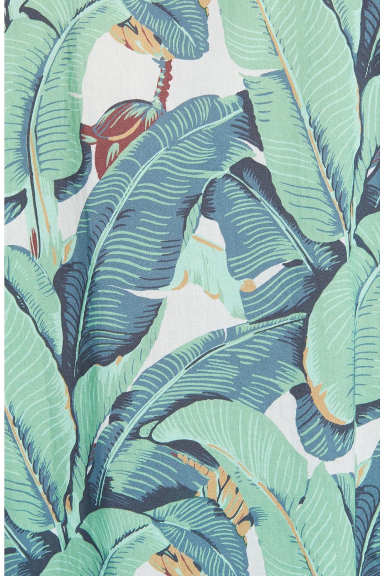 Men's Martinique® Banana Leaf Print Pajamas, Alternate, color, GREEN