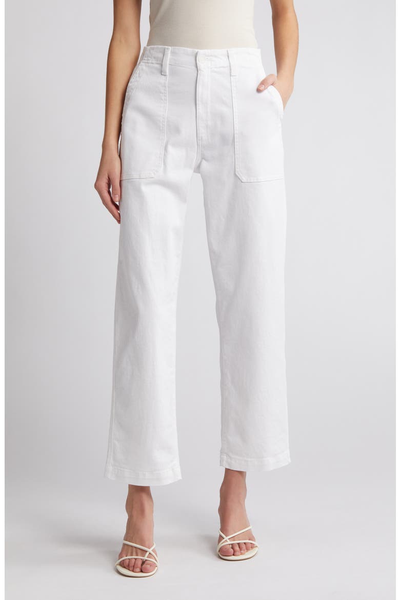 Analeigh High Waist Jeans, Main, color, CLOUD WHITE