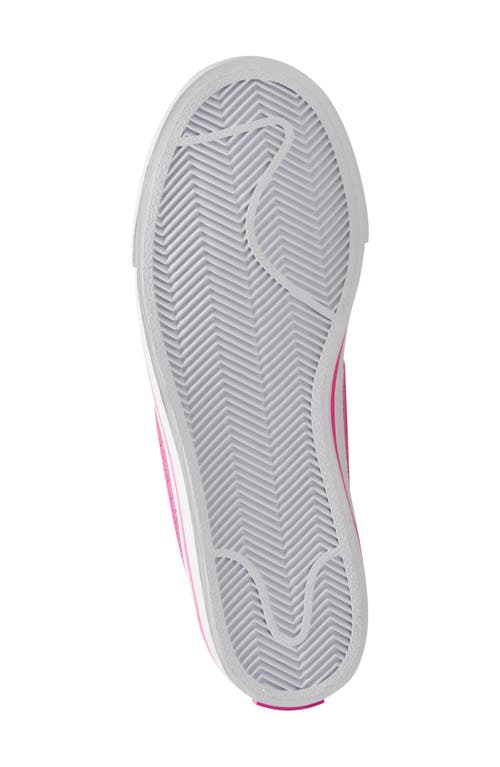 Nike Kids' Court Legacy Sneaker In White/laser Fuchsia