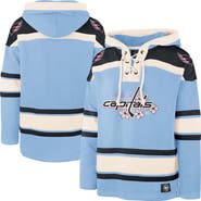 '47 Men's '47 Light Blue Washington Capitals Cherry Blossom Lacer Pullover Hoodie